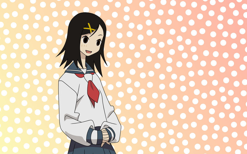 anime girl in school uniform
