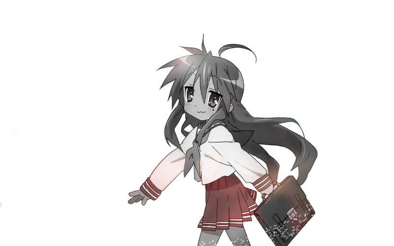 anime girl in school uniform