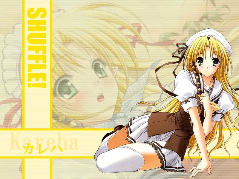 Anime girl in school uniform