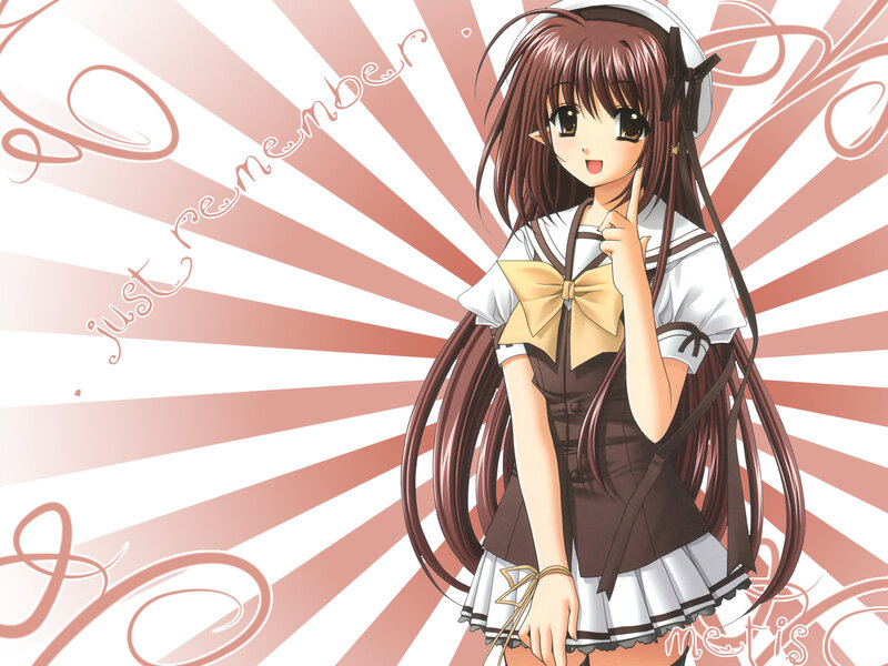 anime girl in school uniform