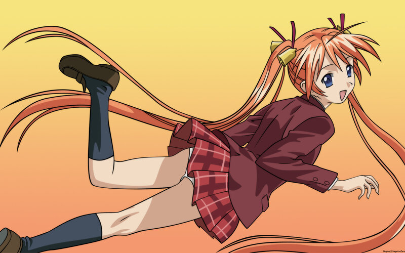 anime girl in school uniform