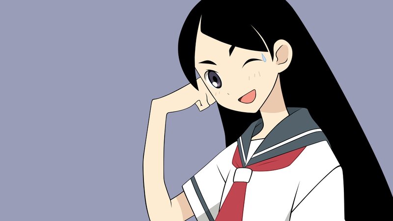 anime girl in school uniform