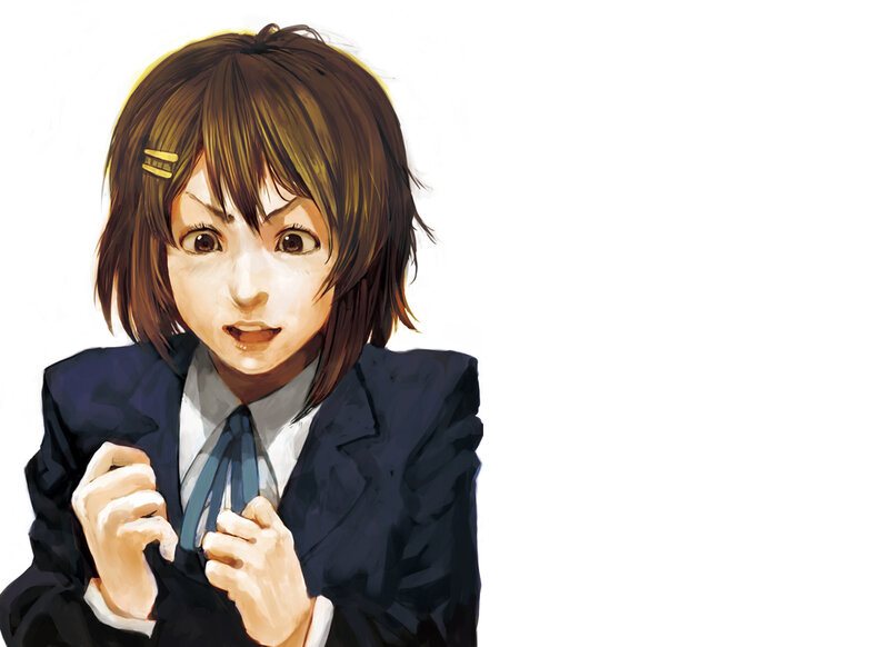 anime girl in school uniform