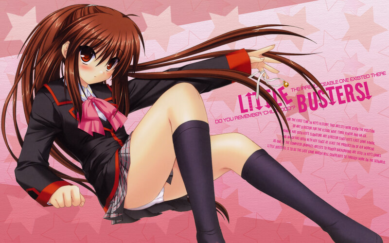 Anime girl in school uniform