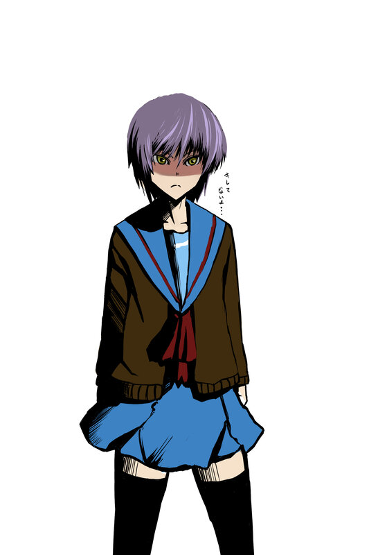 anime girl in school uniform