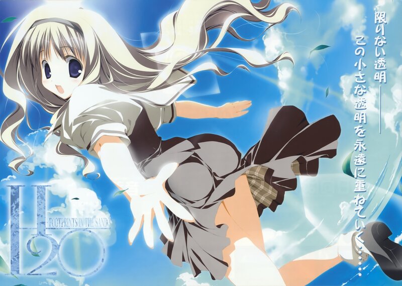 Anime girl in school uniform