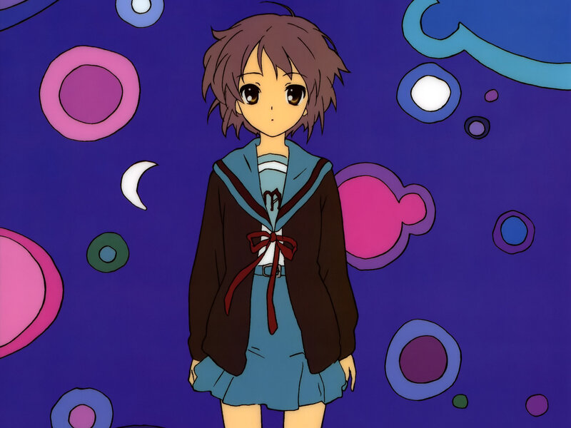 anime girl in school uniform