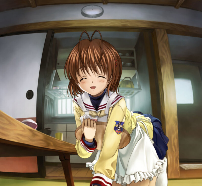 anime girl in school uniform