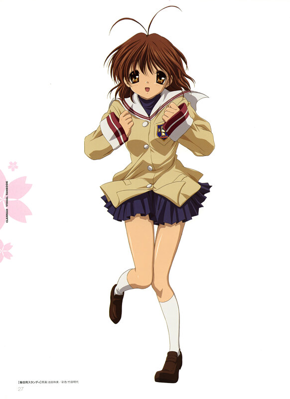 anime girl in school uniform