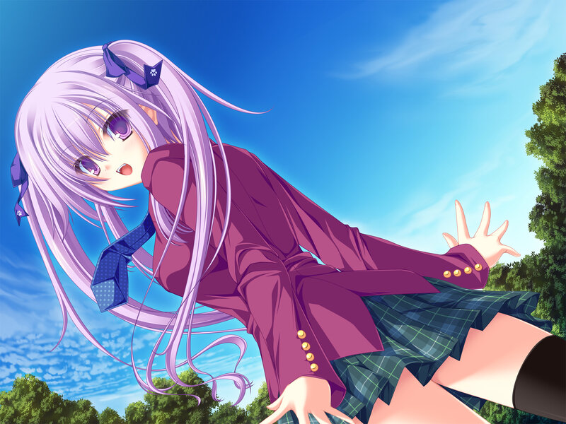anime girl in school uniform