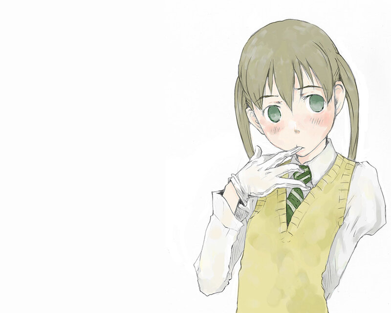 anime girl in school uniform