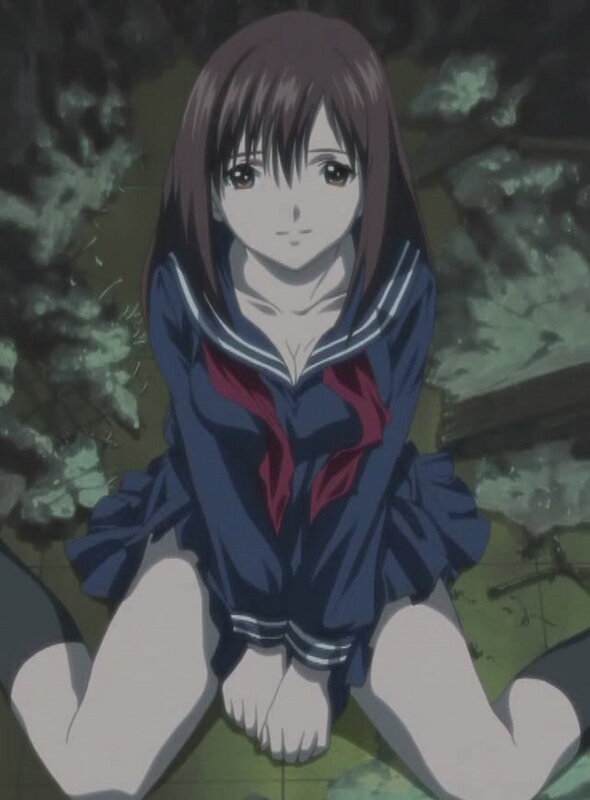anime girl in school uniform
