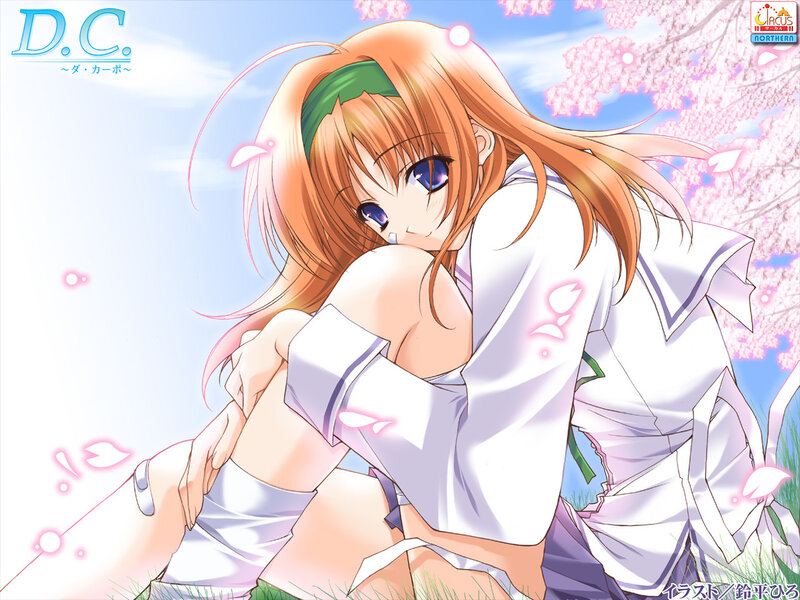 Anime girl in school uniform