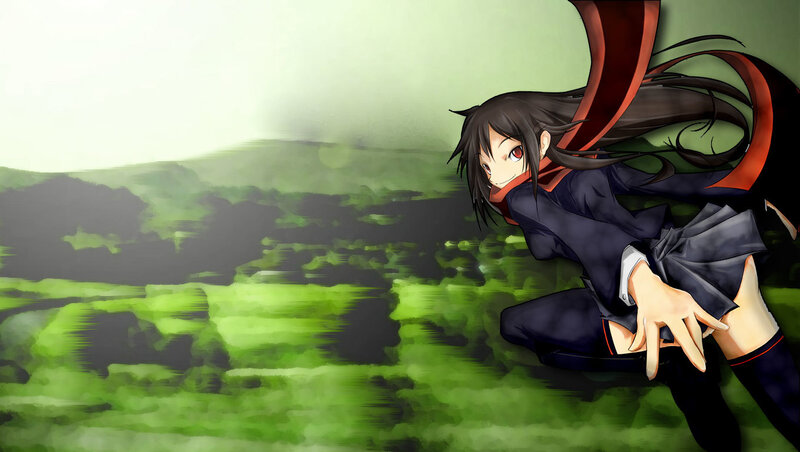 anime girl in school uniform