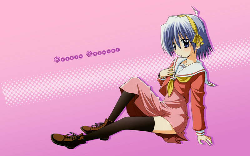anime girl in school uniform
