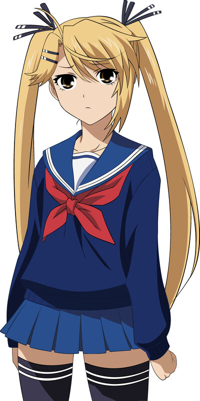 anime girl in school uniform