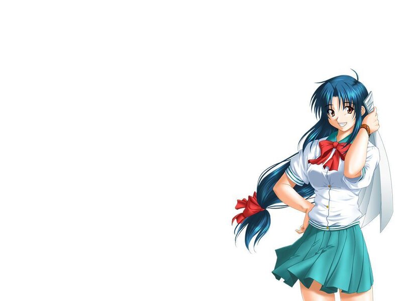 anime girl in school uniform
