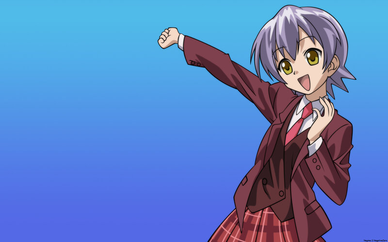 anime girl in school uniform