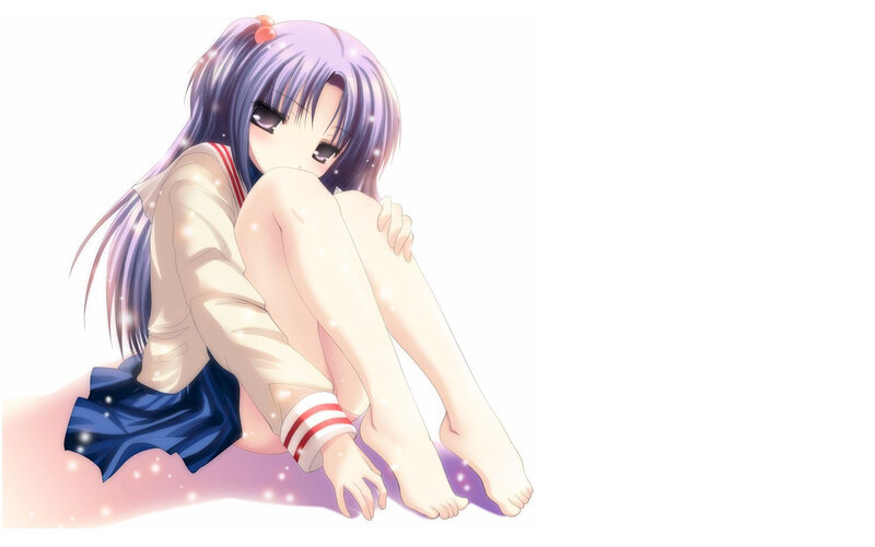 anime girl in school uniform