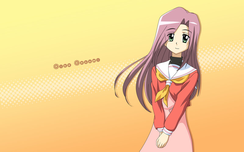 anime girl in school uniform