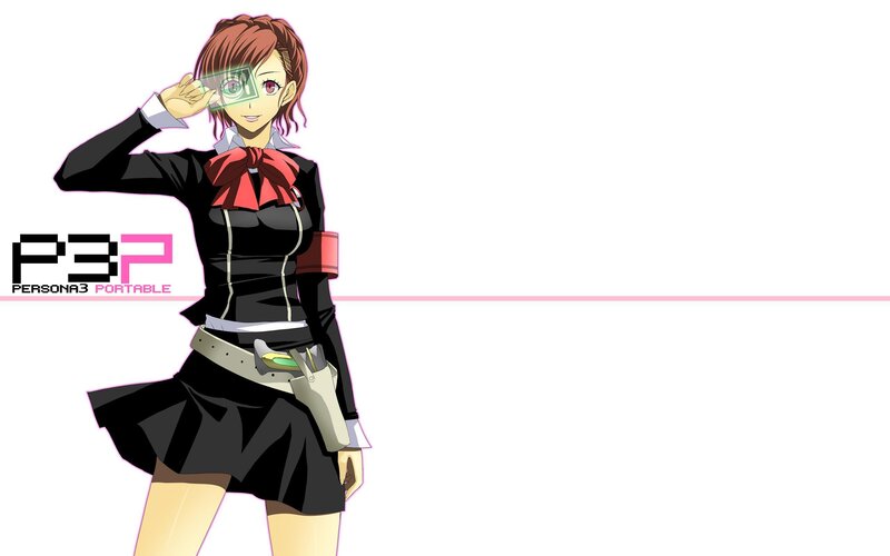 Anime Girl in School Uniform — Black, Neutral, School Uniform, Gun