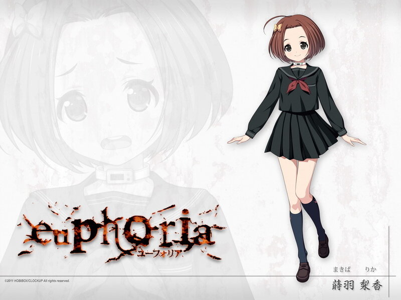 Anime Girl in School Uniform — Black, Neutral