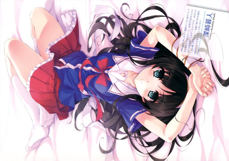 Anime Girl in School Uniform — Blue, Calm, Manga