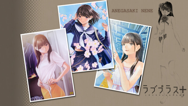 Anime Girl in School Uniform — Blue, Calm, Spring