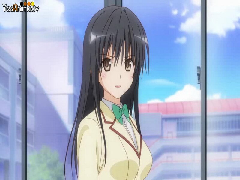 Anime Girl in School Uniform — Blue