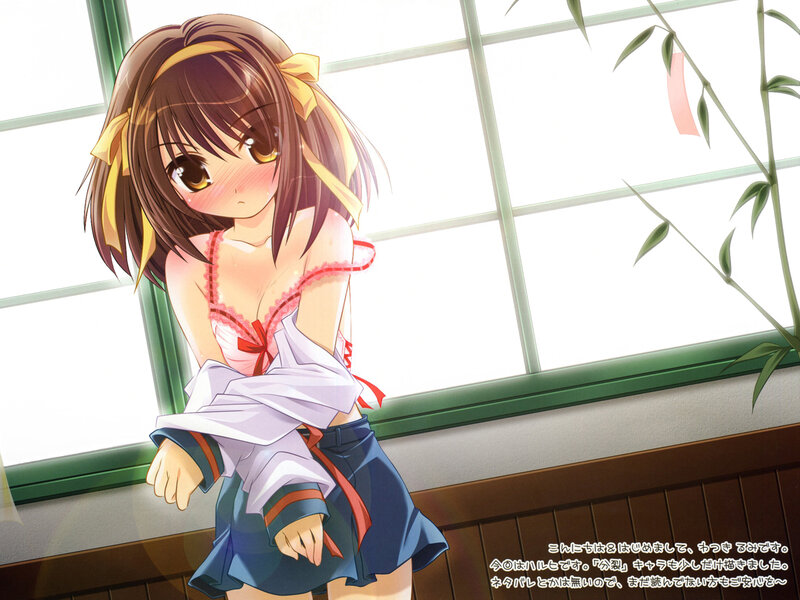Anime Girl in School Uniform — Brown, Serene, Afternoon, Window