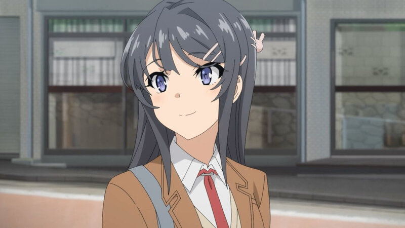 Anime Girl in School Uniform — Gray, Calm, Afternoon, School Uniform