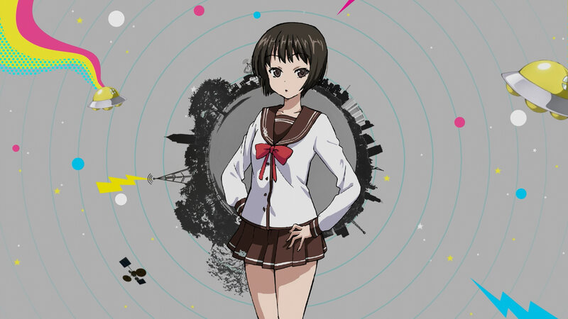 Anime Girl in School Uniform — Gray, Dynamic