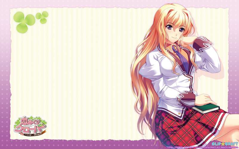 Anime Girl in School Uniform — Pink, Calm, School Uniform, Book
