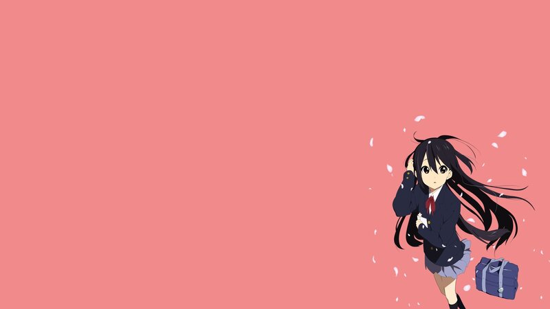 Anime Girl in School Uniform — Pink, Calm, Spring