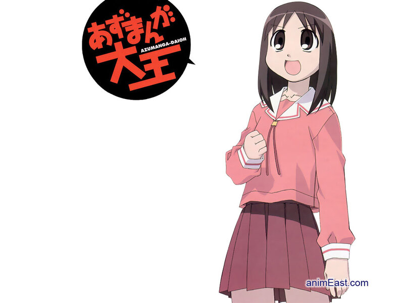 Anime Girl in School Uniform — Pink, Cheerful, School Uniform, Speech Bubble