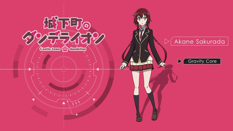Anime Girl in School Uniform — Pink, Dramatic, School Uniform, Text Overlay