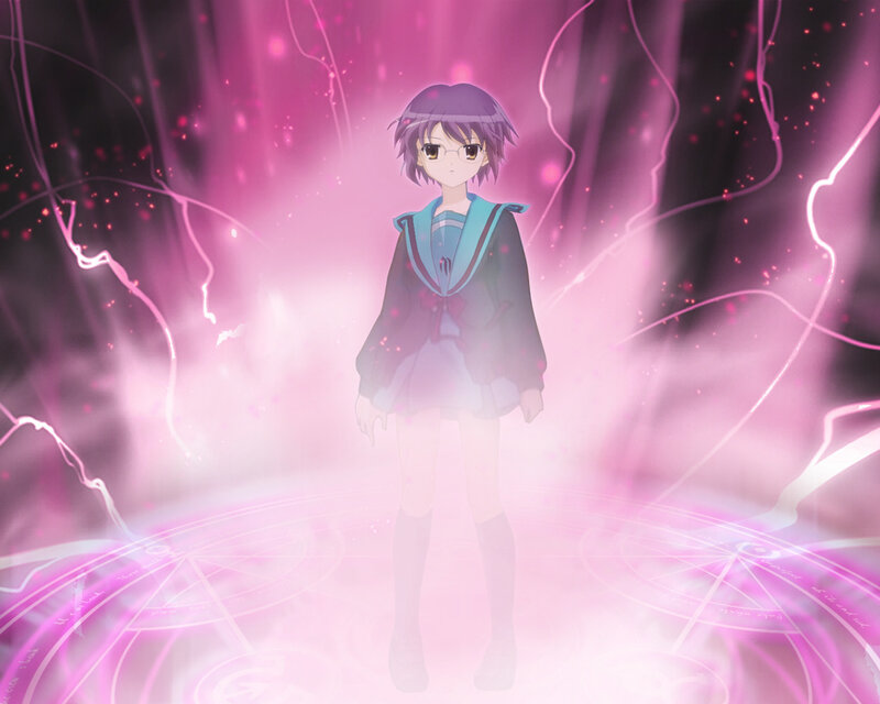Anime Girl in School Uniform — Pink, Dramatic, School Uniform