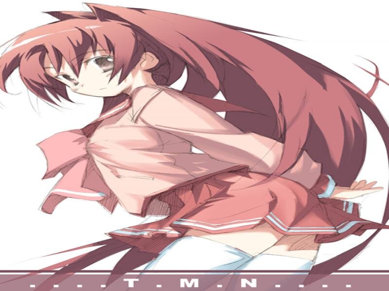 Anime Girl in School Uniform — Pink, Dynamic