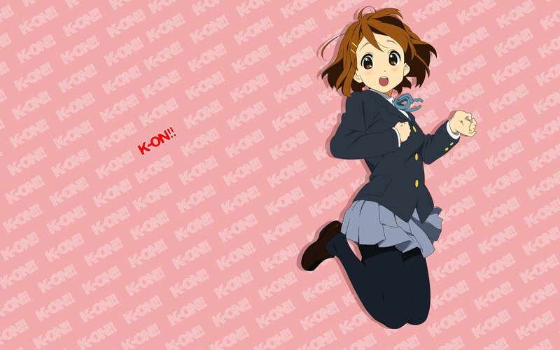 Anime Girl in School Uniform — Pink, Energetic