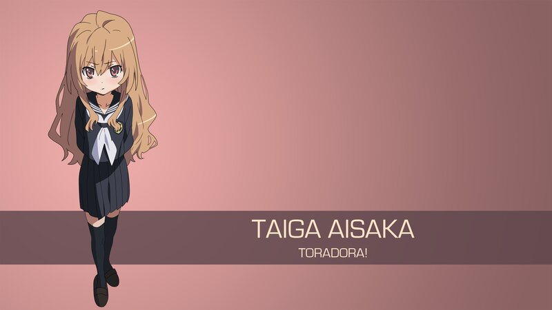 Anime Girl in School Uniform — Pink, Neutral, School Uniform, Text Overlay