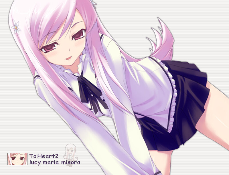 Anime Girl in School Uniform — Pink, Playful, School Uniform