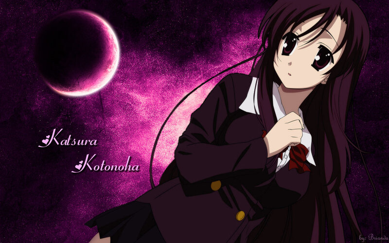 Anime Girl in School Uniform — Purple, Dramatic, Night, Moon