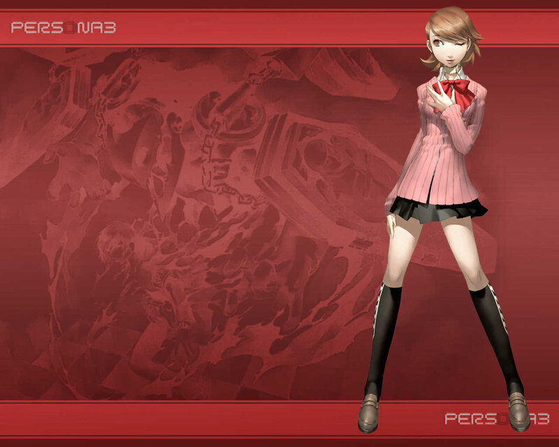 Anime Girl in School Uniform — Red, Dramatic, School Uniform, Red Background