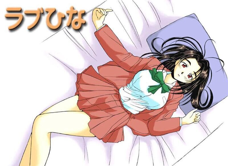Anime Girl in School Uniform — Red, Relaxed