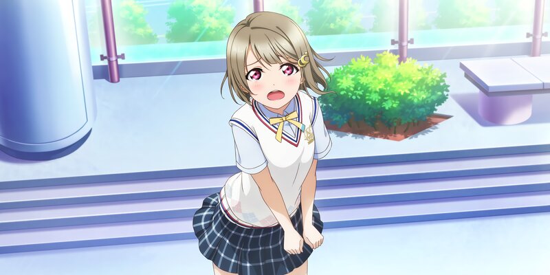 Anime Girl in School Uniform — White, Bright, Morning, School Uniform