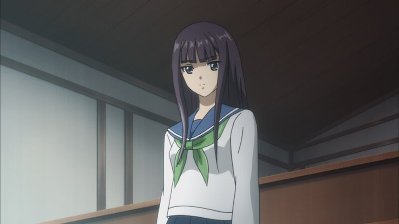 Anime Girl in School Uniform — White, Neutral, School Uniform, Sailor Collar