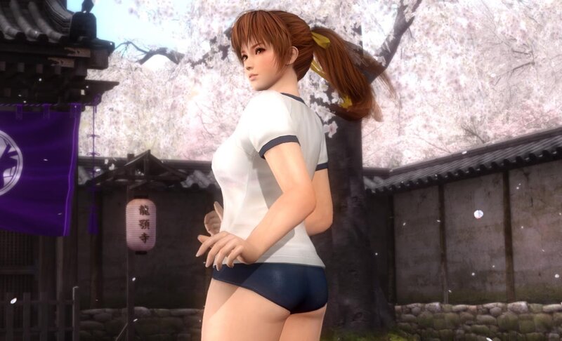 Anime Girl in School Uniform — White, Serene, Spring, 3d Render