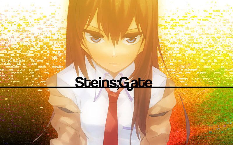 Anime Girl in School Uniform — Yellow, Dramatic, Sunset