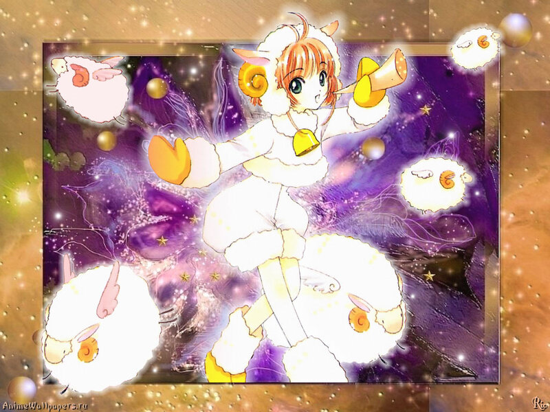 Anime Girl in Sheep Costume — White