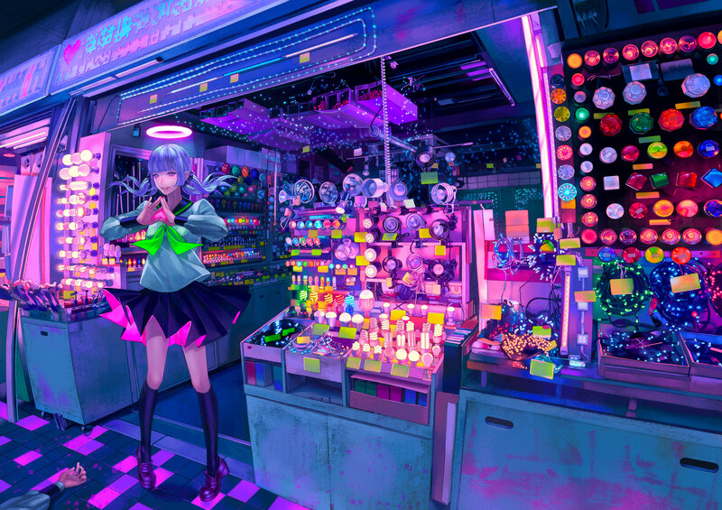 Anime Girl in Shop